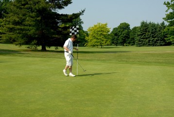 Obraz premium Golf flag