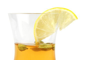 green tea with lmon and cardamom