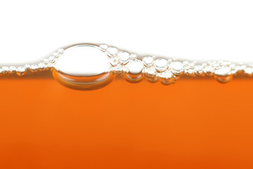 the abstract orange bubbles
