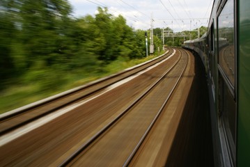 Running train
