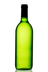 unopened bottle of white wine, waiting to be tasted