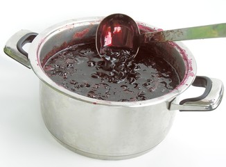 candied cherries jam is ready