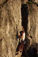 Klettern in der Abendsonne 1/2