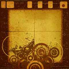 decorative abstract grunge design with circles