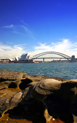 Sydney Opera House and Harbour Bridge..