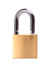 Naklejka premium Padlock isolated on white background