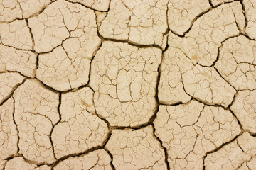 Textura del suelo de barro seco.