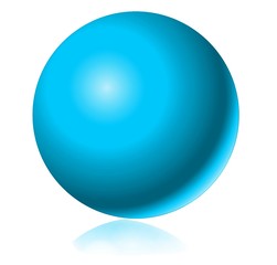 boule bleu clair