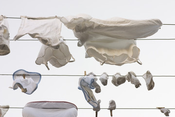 laundry at a clothesline