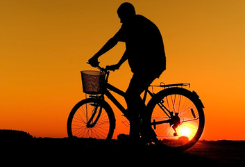 Biker silhouette