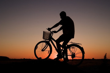 Plakat Biker silhouette