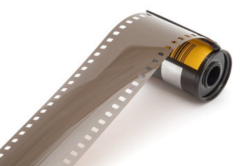 Series object on white - photographic film