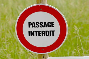 passage interdit