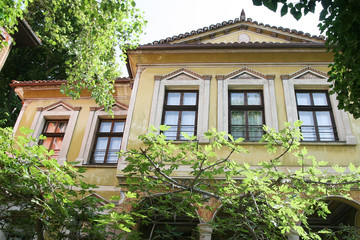 Fototapeta na wymiar The historic Nedkovich house in Plovdiv city, Bulgaria