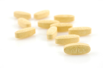 Fototapeta na wymiar Supplement vitamin pills