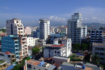 Fototapeta na wymiar Vue panoramique de Nha Trang