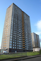 Fototapeta na wymiar Wieża blok, Glasgow