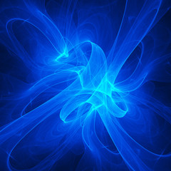Naklejka premium blue flame rays