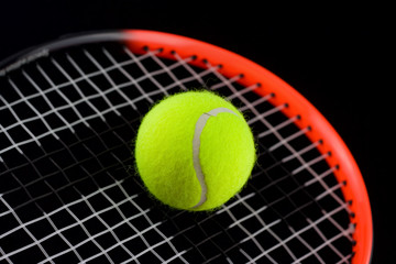 tennis racket and tennis-ball