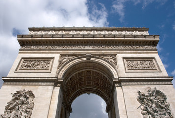 Fototapeta na wymiar The Arc de Triomphe