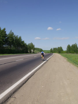 Bicycle on road