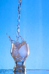 A glass with a drink 1