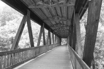 Old Bridge Black and White