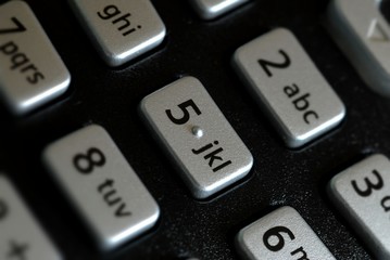 clavier de téléphone avec lettre pous SMS