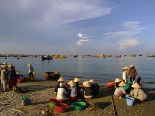Obraz premium Port de peche, Vietnam