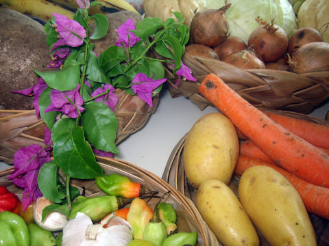 l&eacute;gumes et fleurs
