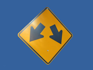 sign with two arrows