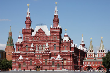 Fototapeta na wymiar Muzeum Historyczne, Plac Czerwony, Moskwa