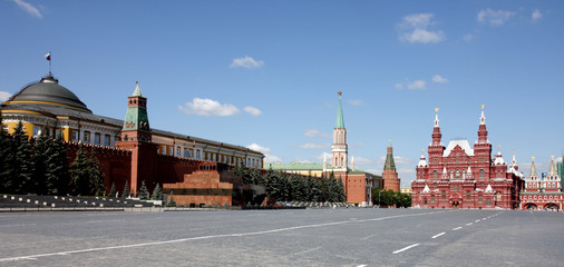 Kremlin, Lenin`s tomb and Historical museum, Moscow
