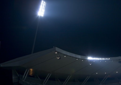 Spotlights in A Stadium