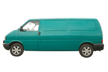 Van isolated on a white background