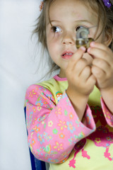 Girl and snail