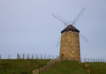Old windmill on the Scottish coast