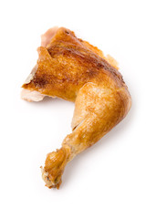 Barbecue Chicken Leg with white background