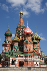 Fototapeta na wymiar St.Basil Cathedral, Red Square, Moscow ..