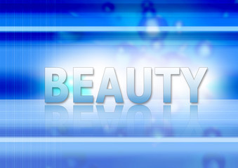 beauty entwurf blau
