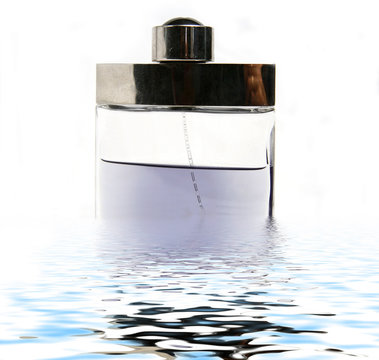 perfume bottle with reflex
