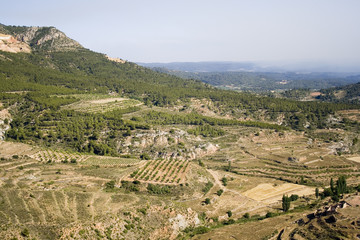 Country and mountain in Titanguas, Valencia. Spain.