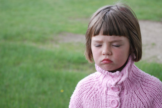 unhappy girl