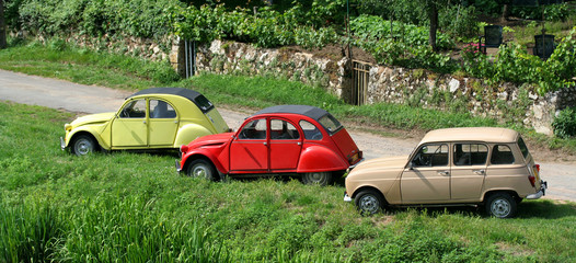 collection de voitures