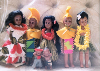 polynesian family dolls