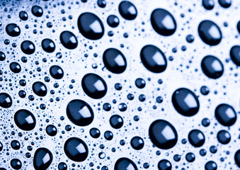 water drops - navy blue