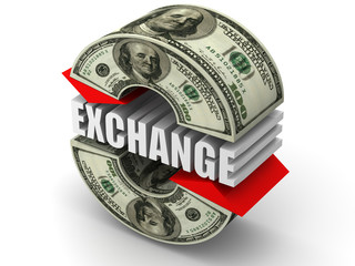 Currency exchange. dollar