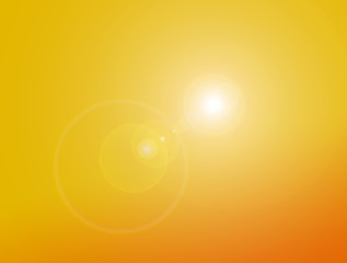 Ciel caniculaire ave soleil