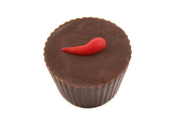 Yummy handmade chili chocolate ready to eat.