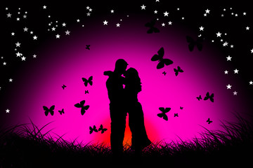 Kiss between the Butterflys